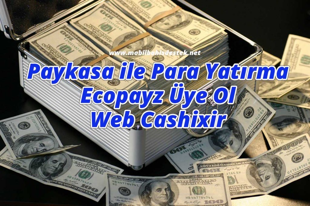 Paykasa ile Para Yatırma, Ecopayz Üye Ol ve Web Cashixir
